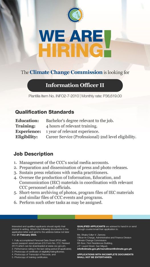 Climate Change Commission   IO II 